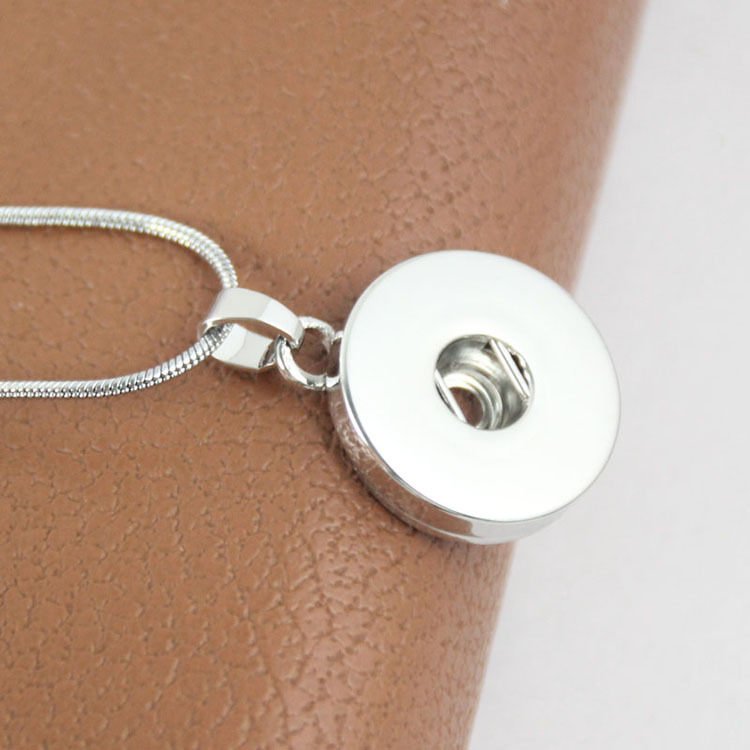 

New 10 pieces 18MM&20MM NOOSA chunks snap button charms jewelry pendant necklaces wholesale lots, Silver