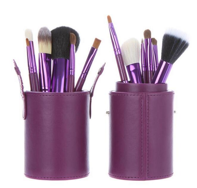 Spazzola metallica contenitore pennello Pot Pencil Makeup Holder Cylinder Pen Pot per ufficio bianco Spazzola metallica contenitore pennello Pot Pencil Makeup Holder Cylinder Pen Pot per ufficio bianco