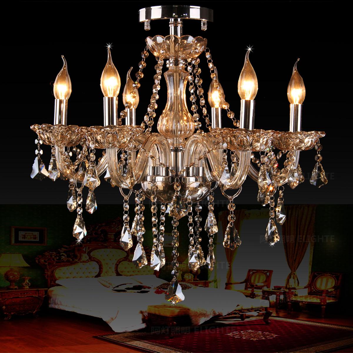 

Free Shipping Fashion ceiling chandelier light living room lamps bedroom lamp candle crystal lighting ceiling Chandelier Lights