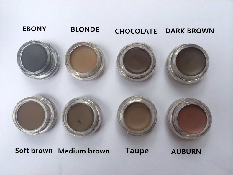

NEW Hot Pomade Medium Brown Waterproof Makeup Eyebrow 4g Blonde/Chocolate/Dark Brown/Ebony/Auburn/Medium Brown/TALPE/Soft Brown DHL+gift