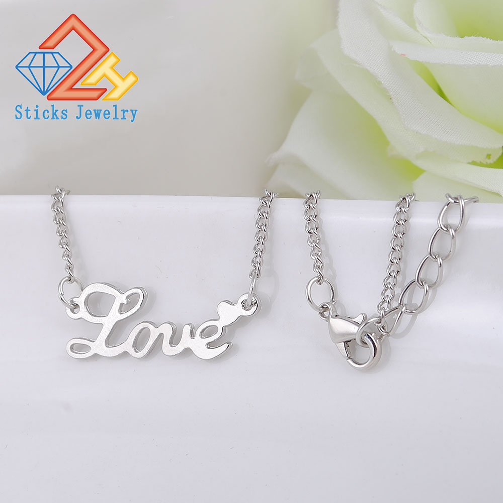 

Any Personalized Name Necklace Alloy Pendant Alison Font Fascinating Pendant Love Custom Name Necklace