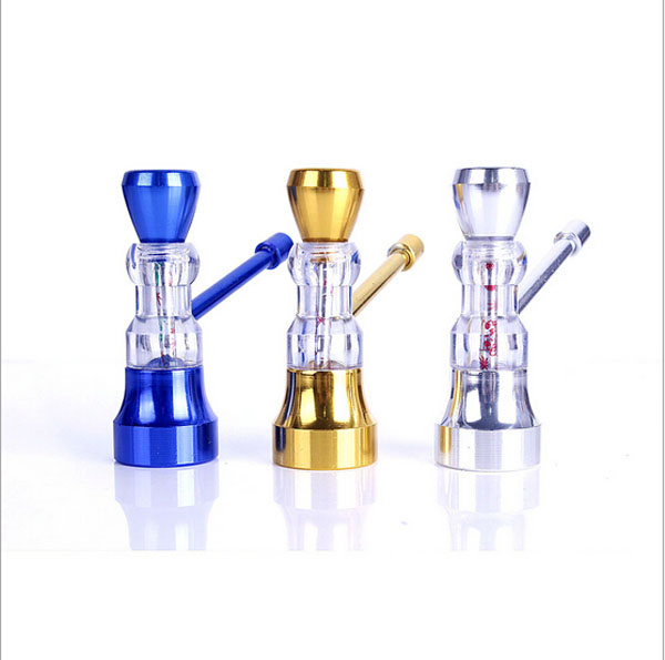 

Wholesale Mini smoking pipes metal pipe Hand Pipe colorful Smoking Accessories Mini and Cheap Pipe Free Shipping