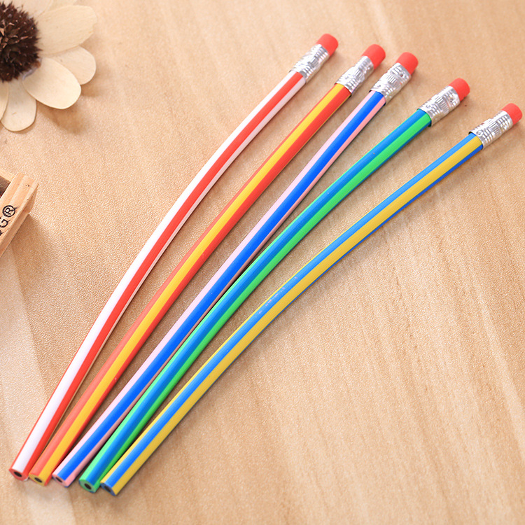 2 Biegsamer Weicher Bleistift mit Radiergummi