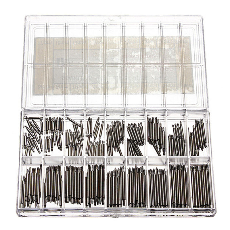 

Hot 360 Pcs Stainless Steel Watch Spring Bars Strap Link Pins 8-25mm Watchmaker