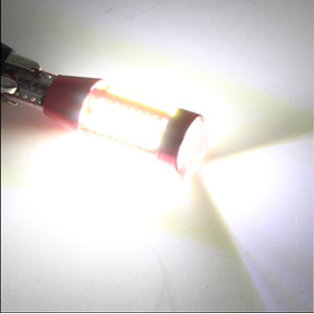 

10PCS Car White/warm LED Light 24 SMD 2835 LED PCB T10 W5W 147 Wedge Door Instrument Side Bulb Lamp DC 12V