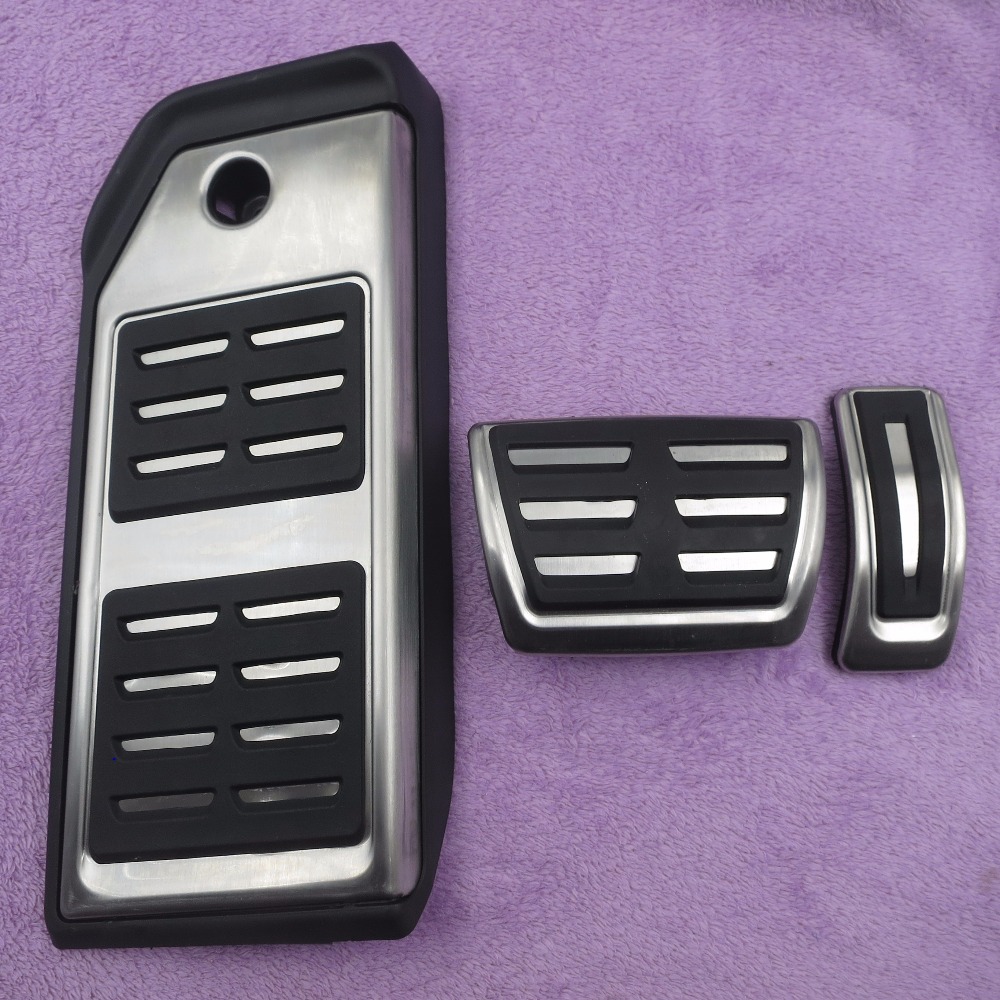 Accessoires de voiture pour Audi nouveau Q7 2016 2017 carburant frein repose-pieds à pédales plaque accélérateur frein pédale plaquettes autocoll
