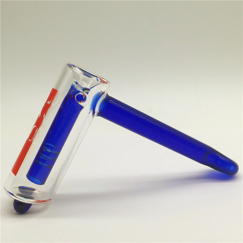 

Heady Glass Hammer Pipes Single Arm Perc Tree Percolator Blue Bubbler Pipe Smoking Bong Tobacco Beaker Bongs Bent Bowl