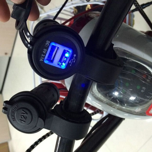 

Guaranteed 100% Motorcycle Cigarette Lighter USB Car Phone Charger DV 5V Waterproof motorcycle handle bar USB