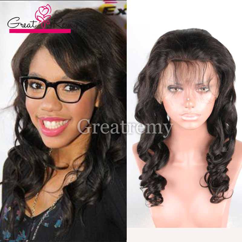 

greatremy brazilian virgin human hair lace front wig natural color loose body wave human lacewigshair products 1pc