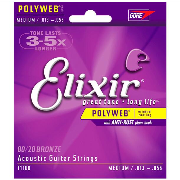 

Wholesale 10 Sets New Elixir Acoustic Guitar Strings 11000 11002 11025 11027 11052 Musical Instruments Guitar Accessories