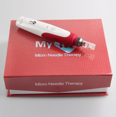 1pc MYM Electric Derma Stamp MYM Derma Pen Micro Needle Roller Beauty Equipment Derma Rolling System Skin Care Tool Nutrition Input Pen-image-395392807