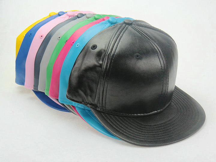 

2017 New Leather Blank No brand snapback caps baseball Hats, Beige