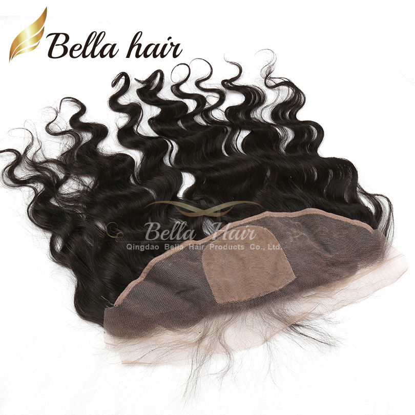

Lace Frontal Closure Silk Base Top Brazilian Body Wave Human Hair Extensions 4*13 Natural Color Ear To Ear Hair Pieces Free Shipping