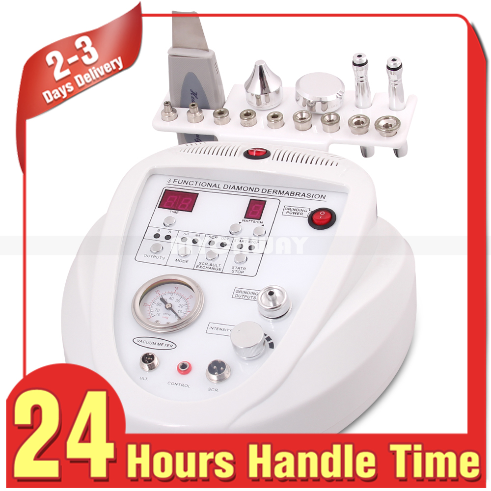 

3In1 Face Lifting Spa Ultrasound Skin Rejuvenation Dermabrasion Microdermabrasion Ultrasonic Skin Scrubber Whiten Anti-aging Beauty Machine