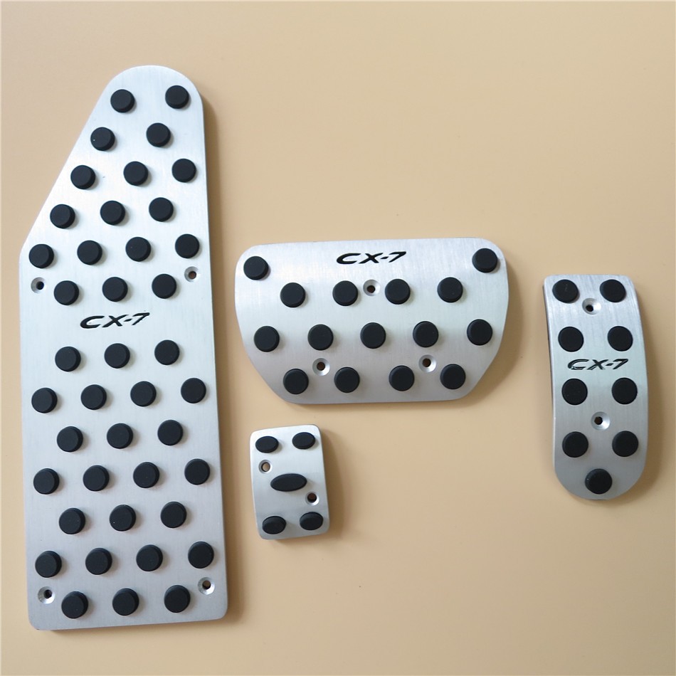 

Car Styling For Mazda CX-7 Fuel Brake Foot Rest AT pedal Plate Pad Covers,MazdaCX-7 Non-slip Accelerator Aluminium Sticker