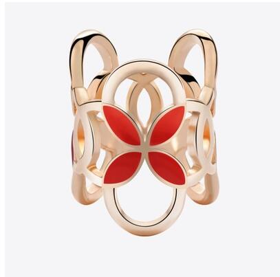 Femme Cristal Opale Camellia Fleur soie foulards Anneau Boucle tricycliques Boucle