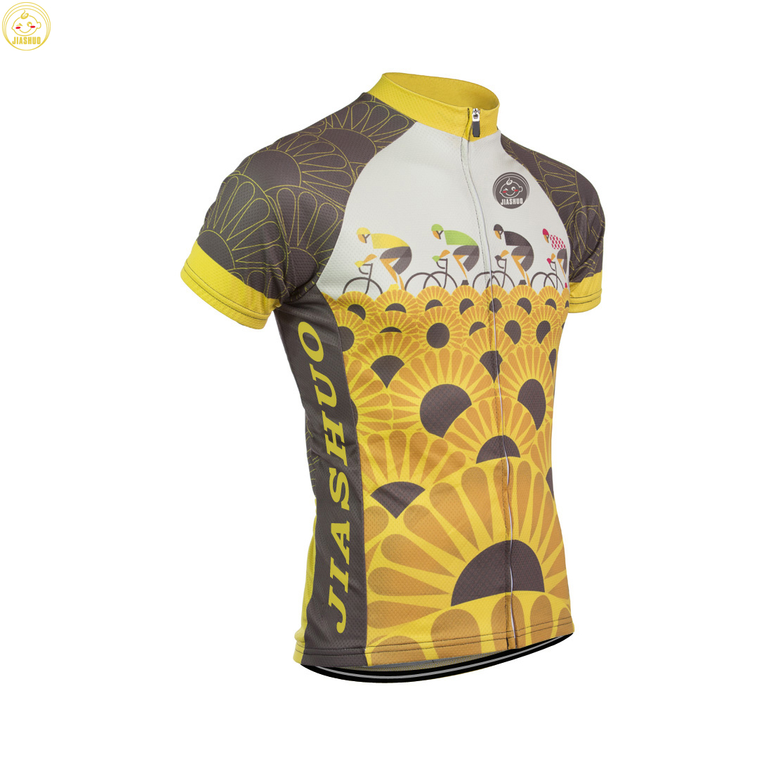 

Customized NEW 2017 Riders SUNFLOWERS Classical JIASHUO mtb road RACE Team Bike Pro Cycling Jersey / Shirts & Tops Breathable Ropa CICLISMO, Same to the photo