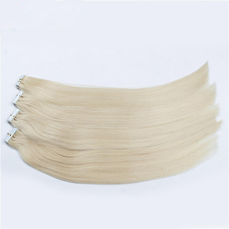 

Hot sale silky PU tape hair Extension 2.5g/piece 60pcs/lot Virgin human hair Extensions Light Blonde 60 PU tape Peruvian hair, #60