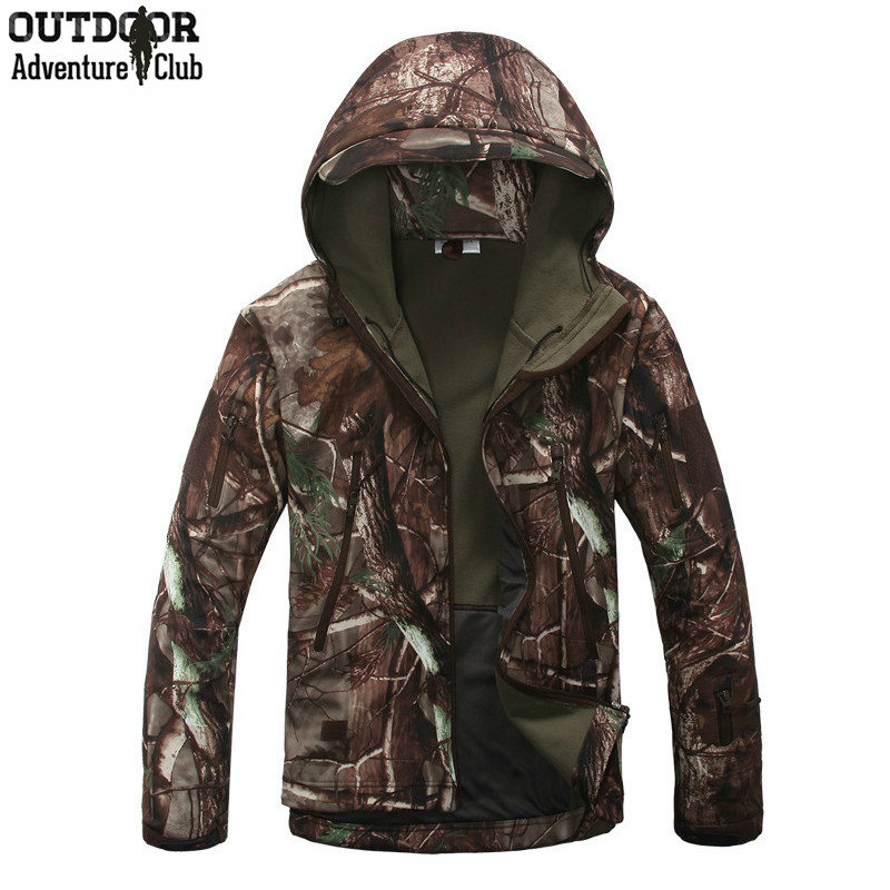 Uomo Giacca Impermeabile Mimetica Camo HUNTING SHOOTING Trek Giacche da pesca