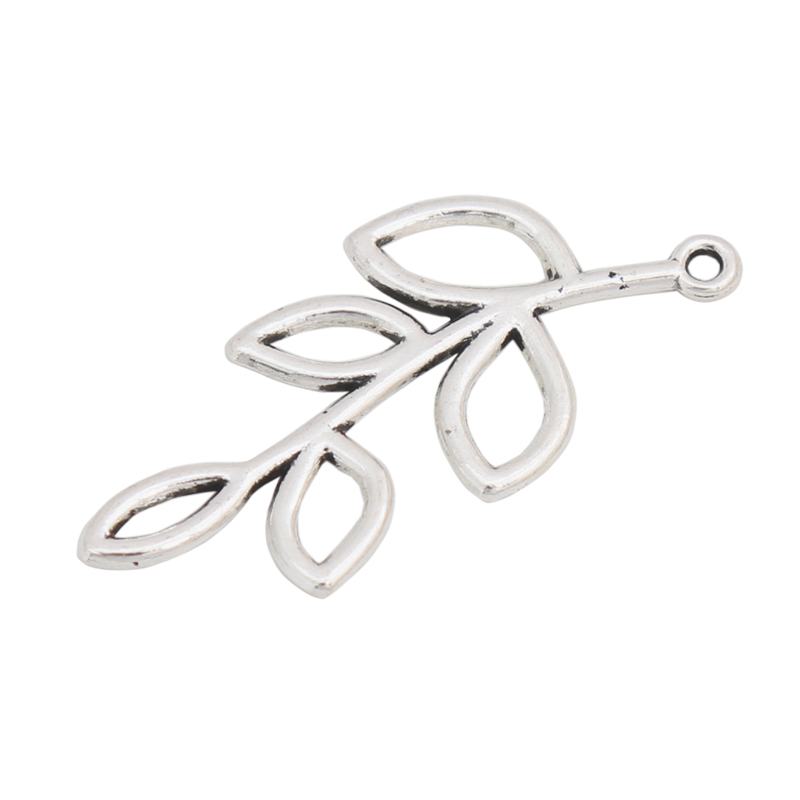 

New Wholesale Alloy Tree Branch Shape Metal Bangle Charms Vintage Finding Charms 19*41mm AAC1080