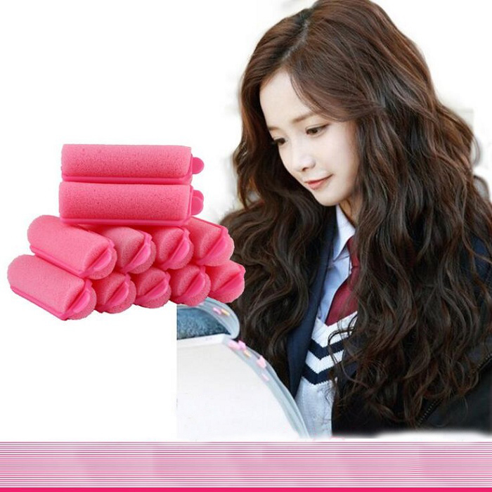 

hair curler Roll roller Soft Sponge Twist Hair Care Styling stick Roller DIY tools harmless safe small roseo for women lady girls