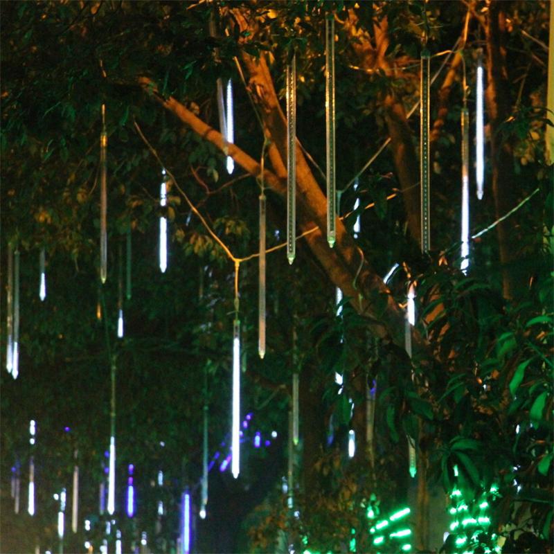 

30LED lights 60cm/36LED lights 80cm/48LED lights 100cm Meteor Rain Light Christmas Ornament Light Fairy Wedding Flash LED Lights