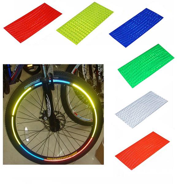 SOONHUA Bicycle Cycling Reflective Stickers Security with Wheel Decal Stripe Tape Bicycle Reflective Stickers Dead Fly Bike Body Stickers Bicycle Reflective Stickers 2 Rolls