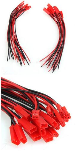 20 Pares 1.25mm 2 Pin Male Female Plug Cable de Conecto 10cm Largo para RC Juguete Bater/ía LED Tira de L/ámpara