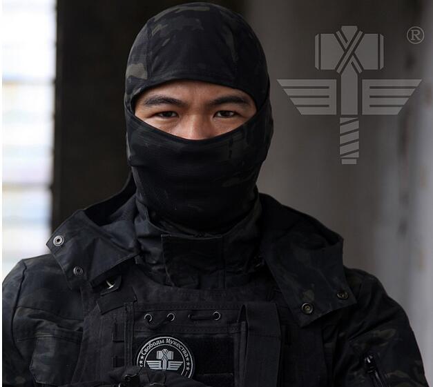 

Tight Camouflage Balaclava Outdoor Hunting Paintball Motorcycle Ski Cycling Protected Breathable Full Face Mask Breathing Dustproof Face for