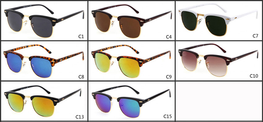 

2017 Hot Sunglasses Brand Designer Sunglasses for Women Ourdoor sport driving sun glass Metal Frame Sun glasses Goggles Sunglasses 8 colors