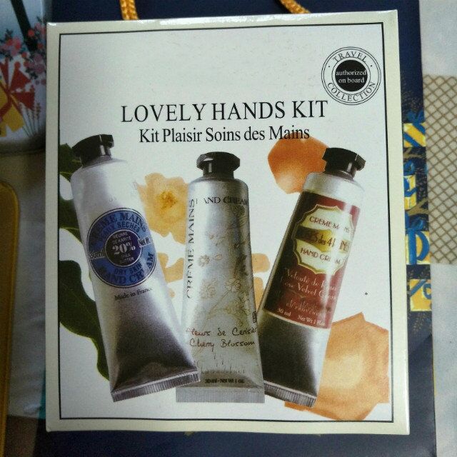 

New arrival hand cream en provence lovely hands kit collection moisturizing plaisir soins des mains travel free ship