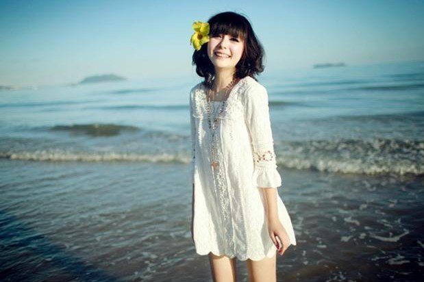 

Girl's Middle Sleeve Square Collar Lace Tops Girls Princess Dress Little Women's Slim Mini Casual Lace Dress White XS