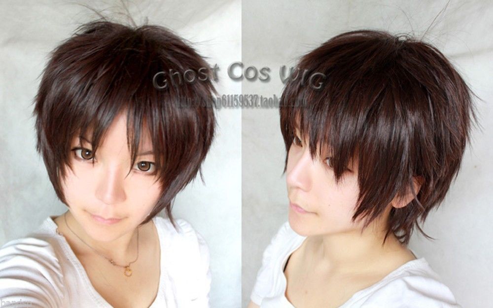 Livraison gratuite nouvelle haute qualité mode photo perruque attaque sur Titan Eren Jaeger courte brun foncé droite Cosplay fête perruque