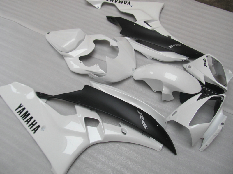 

Injection molding fairing kit for Yamaha YZF R6 2006 2007 white black fairings set YZFR6 06 07 OT07, Same as picture