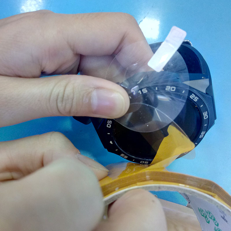 

original kingwear kw18 kw88 kw08 smartwatch Tempered Glass 3pcs/lot round Screen Protector Tempered glass film