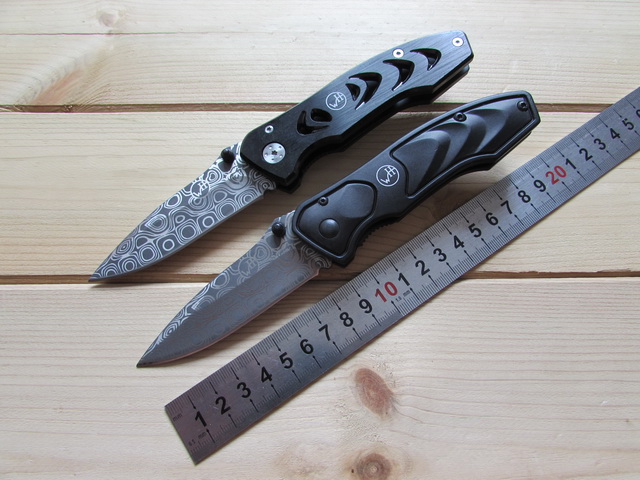 

William Henry F25 Folding knife Damascus Blade Aluminium Alloy Handle Tactical Survival Hunting Camping EDC Tools