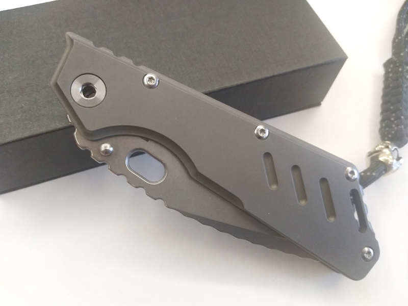 

2017 New Mick Strider Custom MSC XL Dragonspine Folding Knife S35VN Blade Gray Titanium Handle Tactical Survival Tools EDC Free Shipping