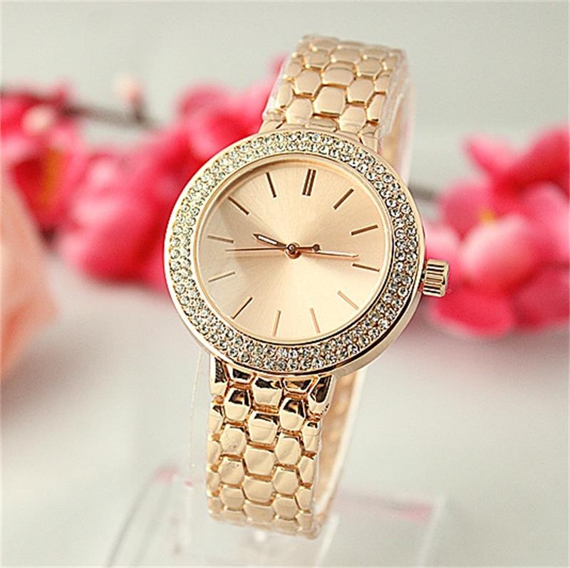 

Luxury Crystal Dial Bracelet Quartz Wrist Watch Christmas Gift for Ladies Women Fashion Stainless Steel Analog Quartz Watches Wholesale