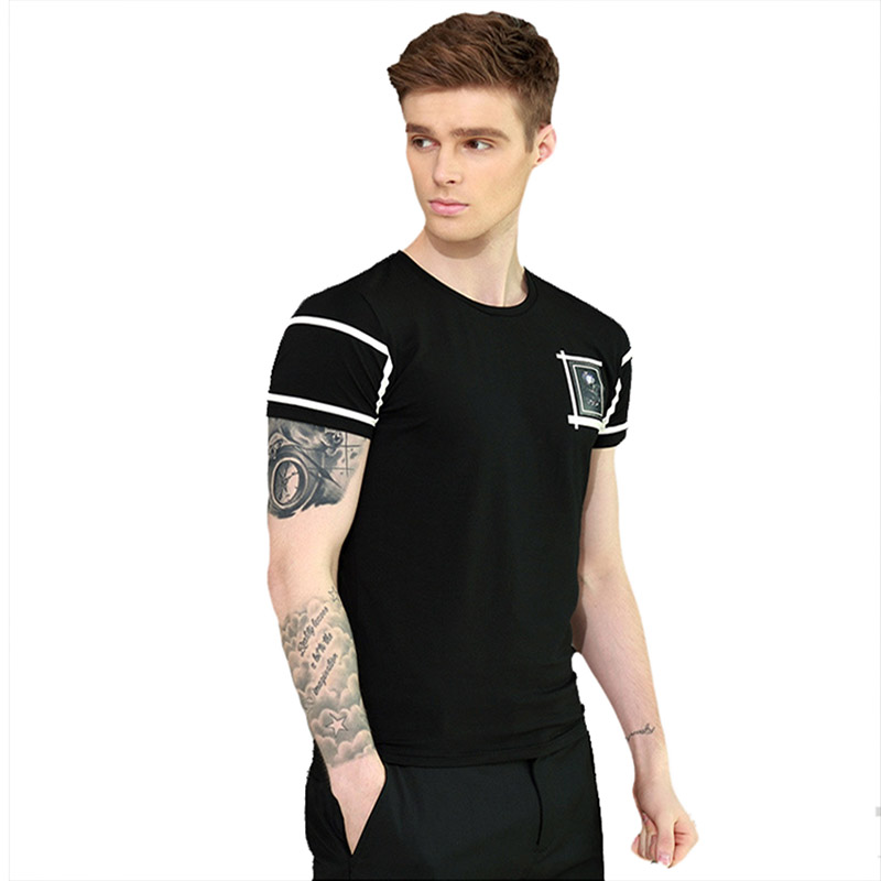 

EQ Men's Sleeve T T-shirt 2017 new sportswear, with good flexibility, comfortable,