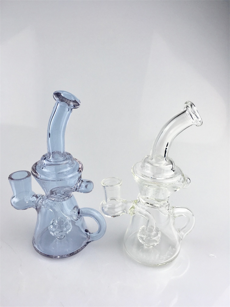 

hf2017 New small backwater glass bong factory direct supply to accept personalized custom 14mm glass oil rigs Free Shipping stained glass