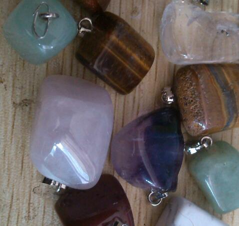 

natural stone pendants wholesale lot #735.2 mixed new cats eye rose quartz crystal red agate fit necklaces genuine jewelry