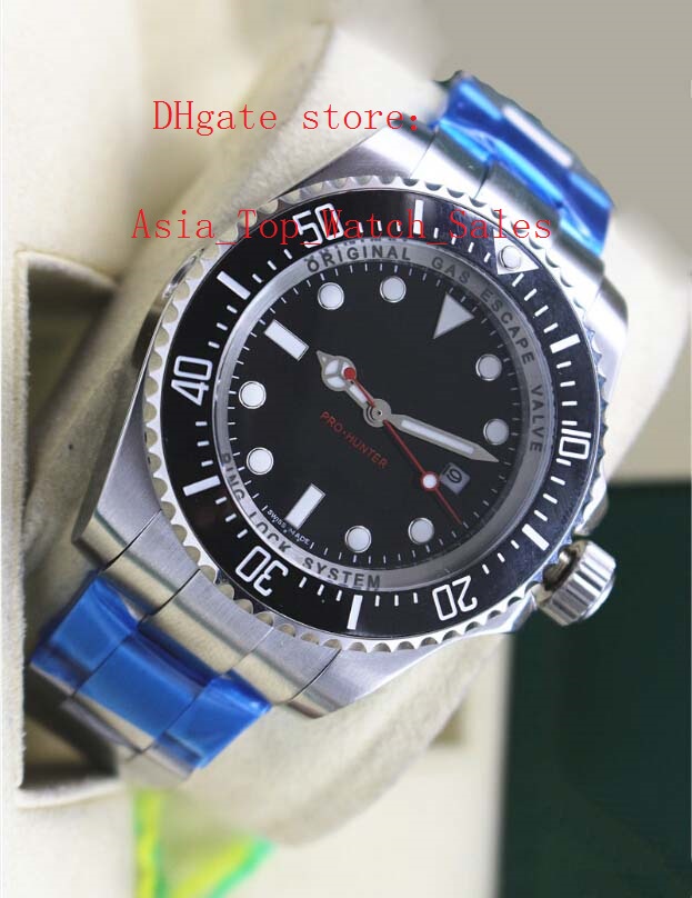 

2017 The new Luxury High Quality 44mm Red second hand design 116660 black Ceramic Bezel Stainless Steel Automatic Mens Watch Watches