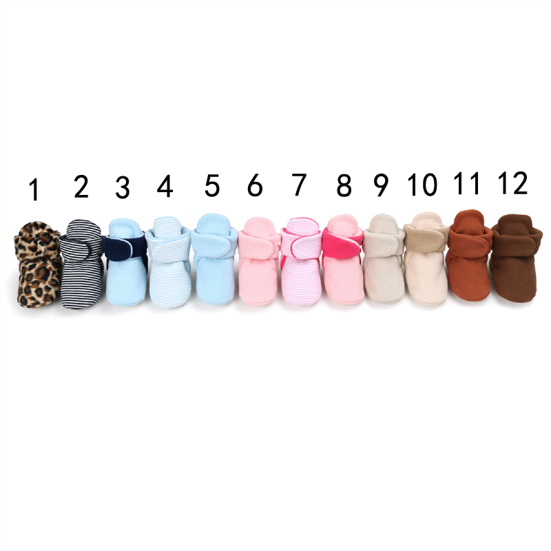 

2017 New Infant Winter Boots 0-18M Baby Cotton-padded Shoes Anti-slip Soft Sole Winter Infant Toddler Walking Shoes Prewalkers 12 Colors Z11, 1lot=2pcs=1pair