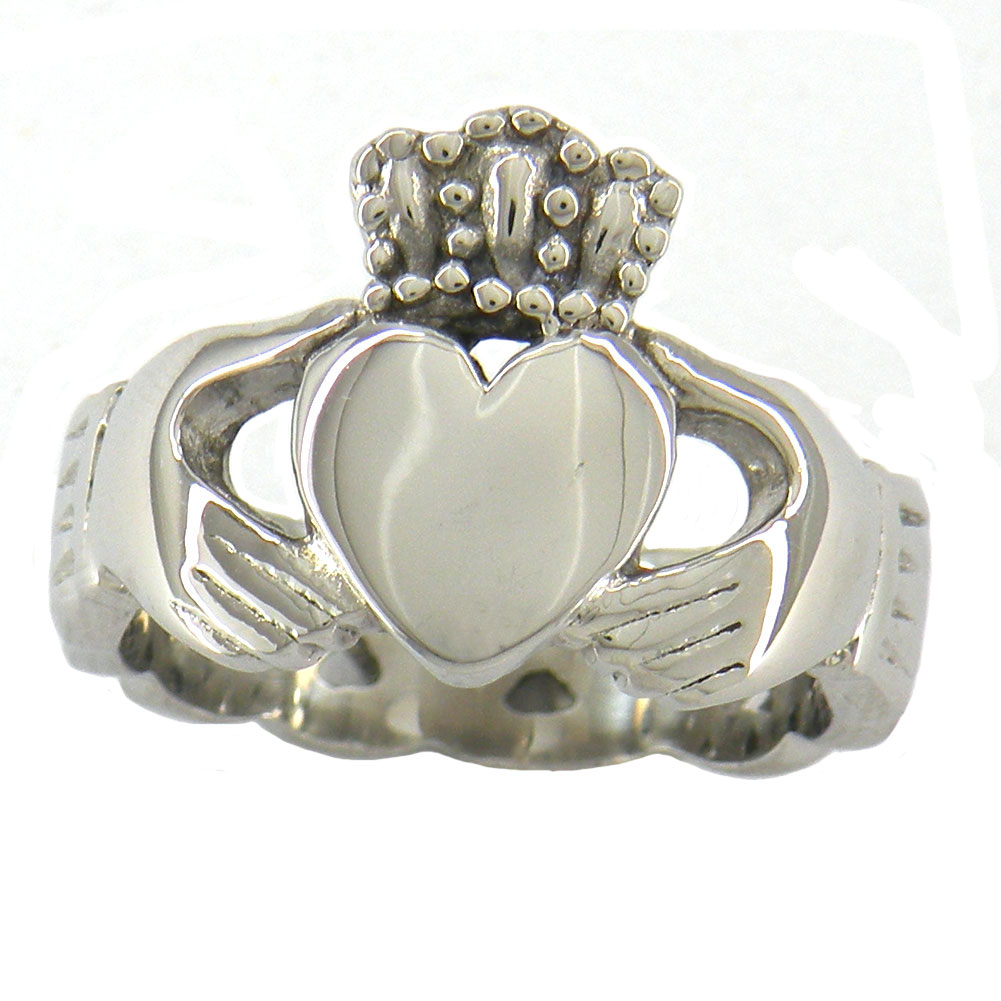 

FANSSTEEL STAINLESS STEEL JEWELRY CELTICR ING INFINITY LOVE RING HEART PRINCESS CROWN CLADDAGH RING FRIENDSHIP RING GIFT FOR SISTERS 06W00