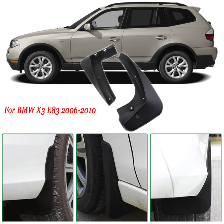 4x Front/Rear Car Mud Flaps Splash Guard Mudguard Mudflaps Car Fender For BMW X3 E83 2006-2010-image-399668355