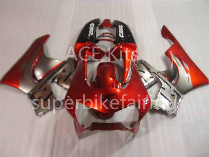 

3 free gifts Motorcycle Fairing kit For HONDA CBR900RR 98 99 CBR 900RR 919 1998 1999 ABS Fairings set Silver Red AS4