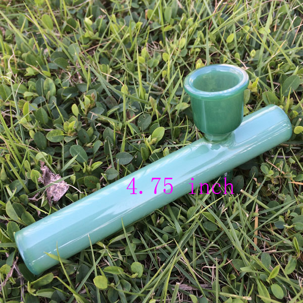 

4.75 inch glass pipe green oil burner glass tube pipe oil nail glass water pipe free shipping