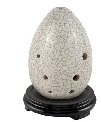 

Chinese Xun Flute Pottery Musical Instruments China Ethnic Music Vertical Wind Xun B porcelain pear mini