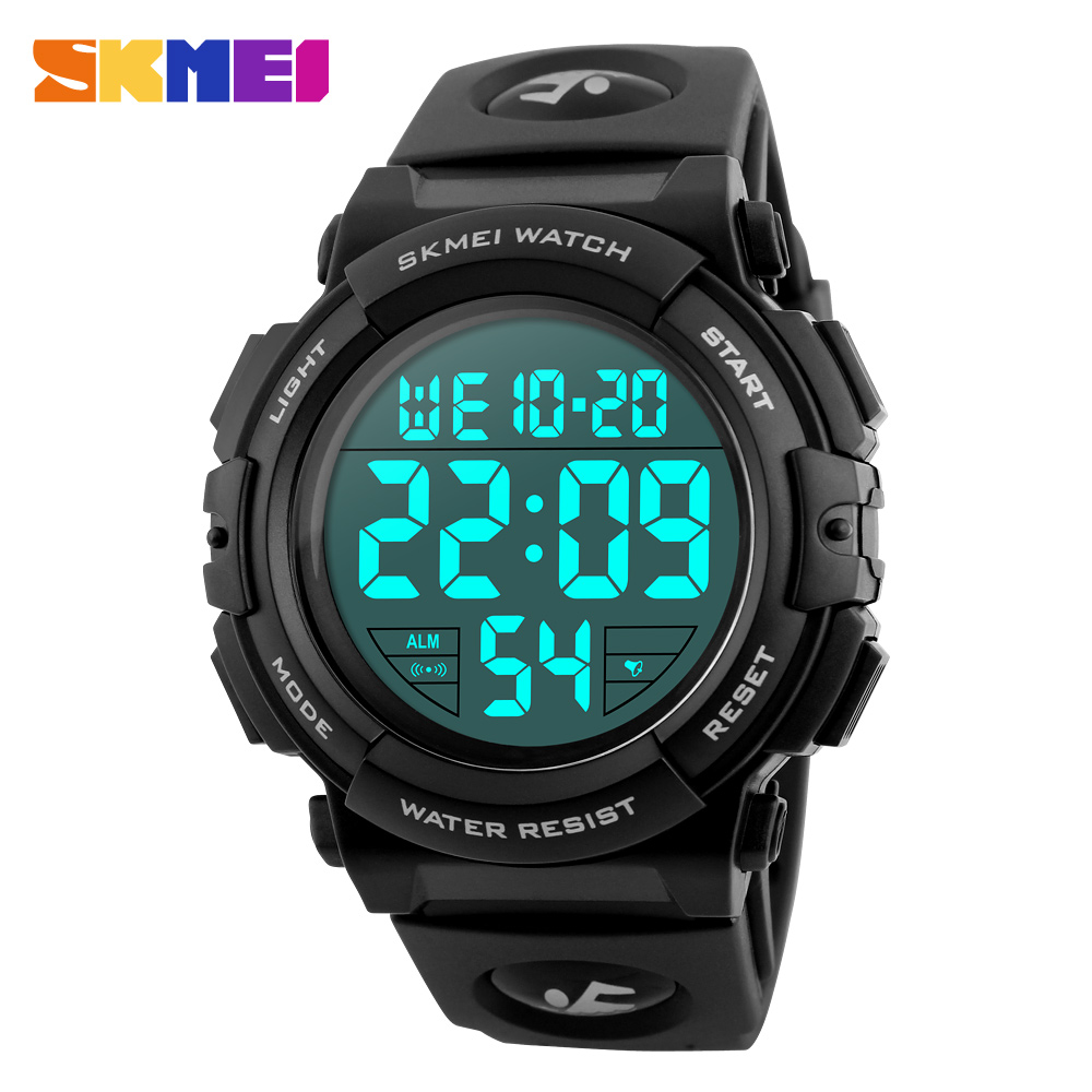 

SKMEI Fashion Men Sports Watches Waterproof 50m Outdoor Digital Watch Men Swimming Wristwatch Reloj Hombre Montre Homme 1258, Blue