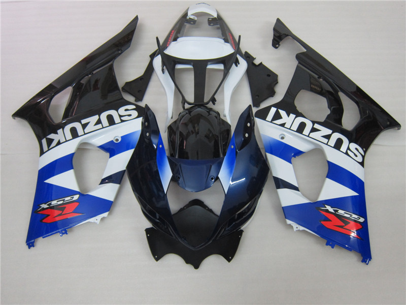 

NEW HOT For SUZUKI 2003 2004 GSXR1000 GSXR 1000 03 04 K3 Blue White Fairing 568A, Same as picture